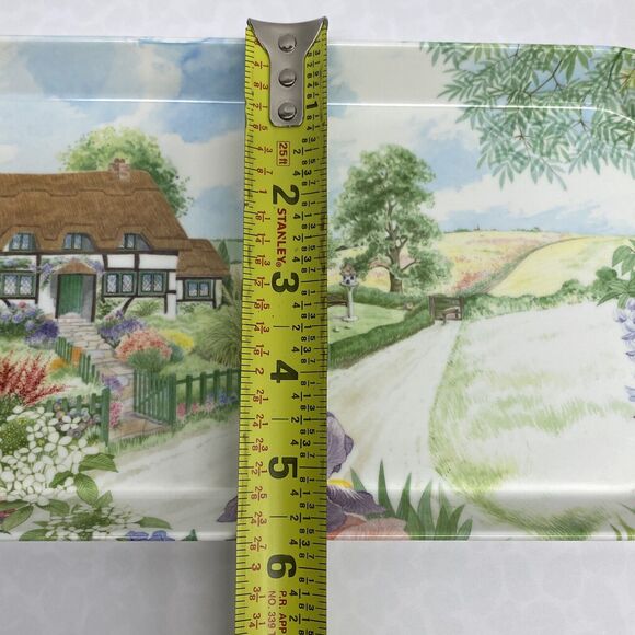 Mebel Melamine Trays Garden Cottage Flowers 1 Medium 2 Small Made In Italy READ - Picture 6 of 10